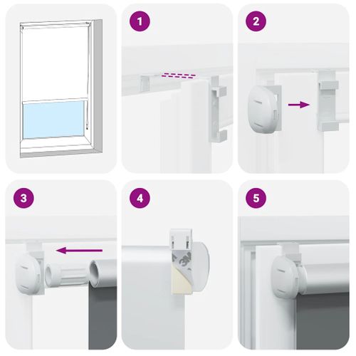 Store Roulant 80 X 175 Cm Blanc Cassé