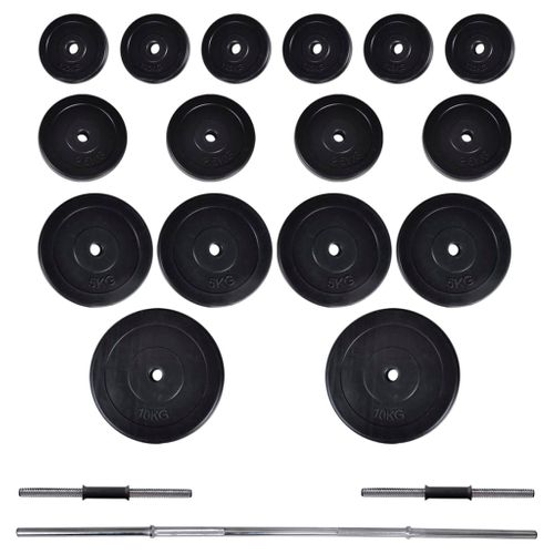 Kit De Barre D'haltère Et 2 Haltères 60,5 Kg