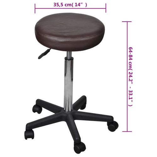Tabouret De Bureau Marron