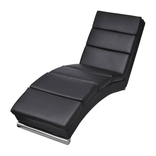 Méridienne Noir Similicuir