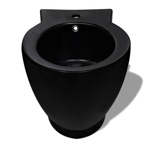 Bidet Rond à Poser En Céramique Sanitaire Noir