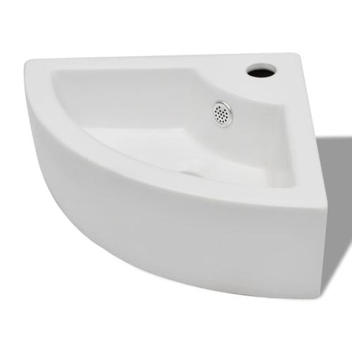 Lavabo Avec Trou De Trop-plein 45x32x12,5 Cm Blanc