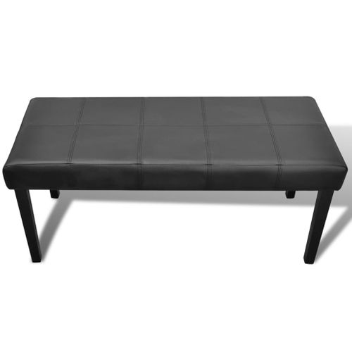 Banc En Cuir Synthétique De Haute Qualité Noir