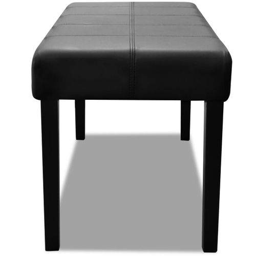 Banc En Cuir Synthétique De Haute Qualité Noir