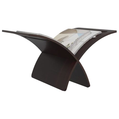 Porte-revue En Bois Sur Pied Marron