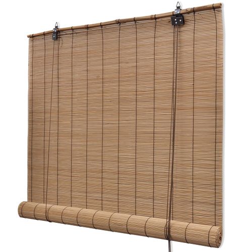 Store Enrouleur Bambou Marron 140x160 Cm Naturel Simple