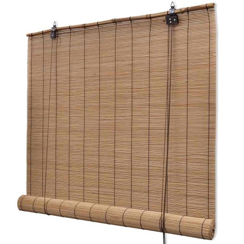 Store Enrouleur Bambou Marron 150x220 Cm Naturel Simple