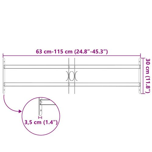 Grille Sécurité Fenêtre Acier Galvanisé Extensible 700-1050 Mm 2 Barres