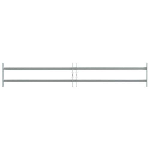 Grille Sécurité Fenêtre Acier Galvanisé Réglable 1000-1500 Mm 2 Barres