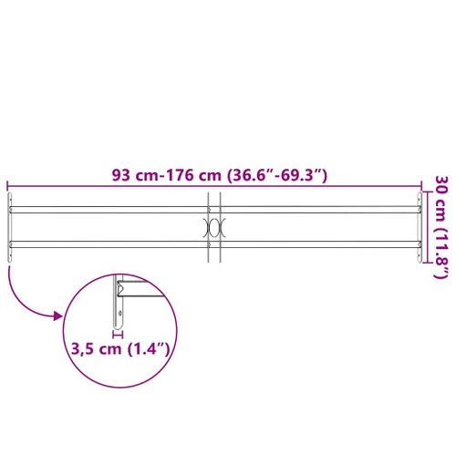 Grille Sécurité Fenêtre Acier Galvanisé Réglable 1000-1500 Mm 2 Barres