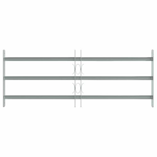 Grille Sécurité Fenêtre Acier Galvanisé Extensible 700-1050 Mm 3 Barres
