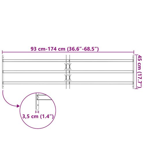 Grille Sécurité Fenêtre Acier Galvanisé Réglable 1000-1500 Mm 3 Barres