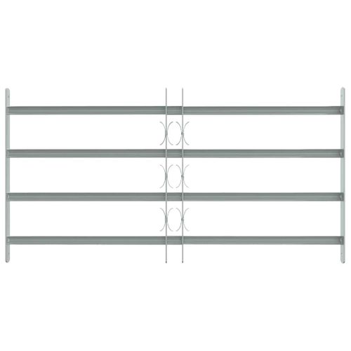 Grille Sécurité Fenêtre Acier Galvanisé Extensible 700-1050 Mm 4 Barres