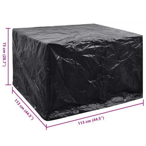 Housse De Salon De Jardin 8 Oeillets 113x113x73 Cm