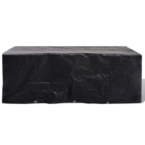 Housse Mobilier Jardin 8 Oeillets Résistante Uv Aluminium 229x113x73 Cm