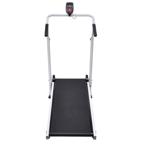 Tapis De Marche Pliable Noir 93x36 Cm Cadre Acier Réglable Roues Lot 1