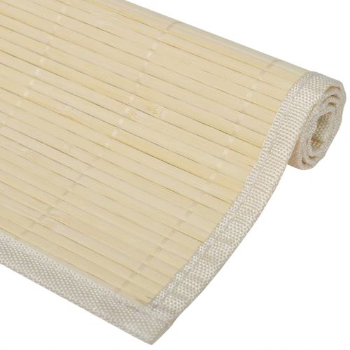 6 Napperons En Bambou 30 X 45 Cm Nature