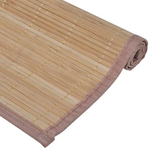 Napperons 6 Pièces Bambou 30 X 45 Cm Marron