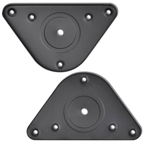 4 Pieds De Table Réglables En Hauteur 710 Mm Noir