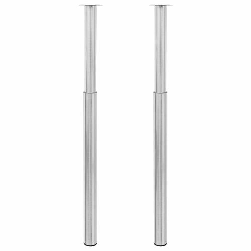 Pieds De Table Télescopiques Acier Inoxydable  710 Mm - 1100 Mm