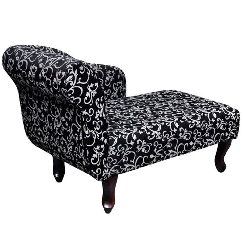 Méridienne Noir Et Blanc Tissu
