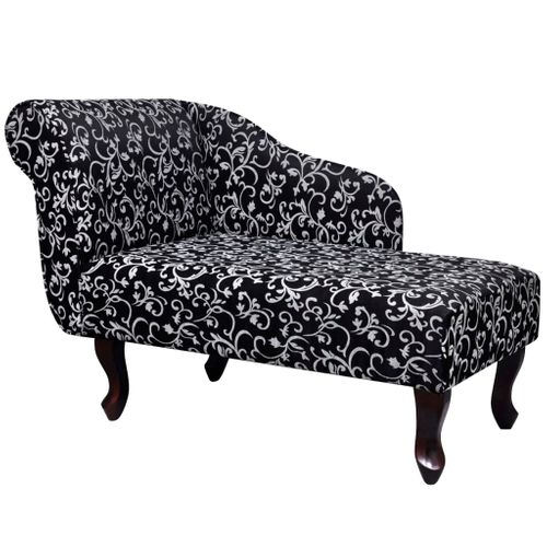 Méridienne Noir Et Blanc Tissu