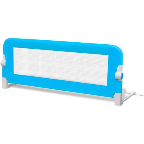 Barrière De Lit Pour Enfants 102x42 Cm Bleu