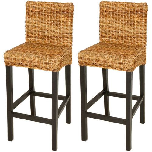 Tabourets De Bar 2 PCs Abaca