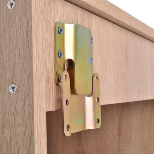 Ensemble Meuble Vasque 40 x 34 x 20 Cm - Vasque + Miroir - Bois