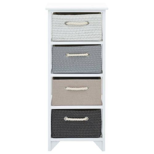 Armoire De Rangement 4 Tiroirs Bois