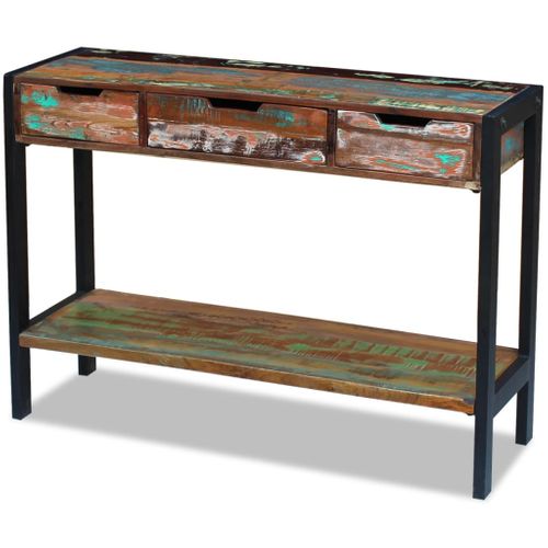 Buffet 3 Tiroirs Bois De Récupération Massif