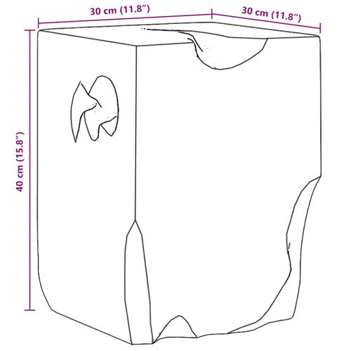 Tabouret Bois De Teck Massif