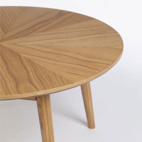 Table Basse D'appoint Ronde En Bois Ø80cm