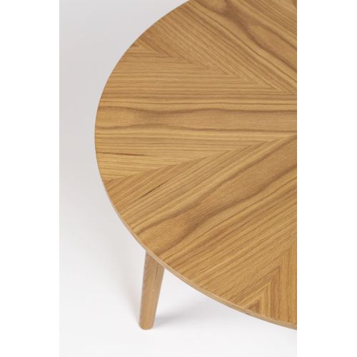 Table Basse D'appoint Ronde En Bois Ø80cm
