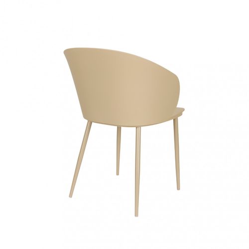 Lot De 2 Chaises En Résine Et Métal