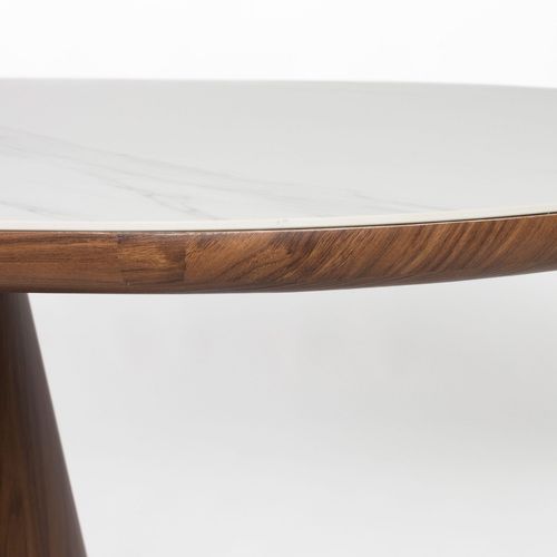 Table à Manger 8 Personnes Ovale En Pierre Et Bois