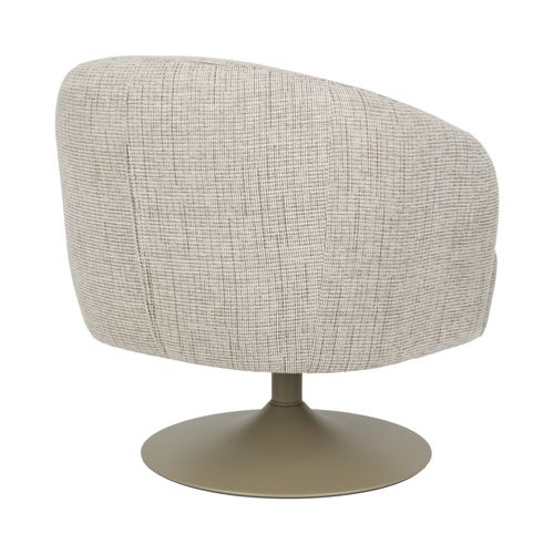 Fauteuil Pivotant En Tissu Et Métal