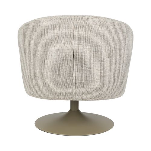 Fauteuil Pivotant En Tissu Et Métal