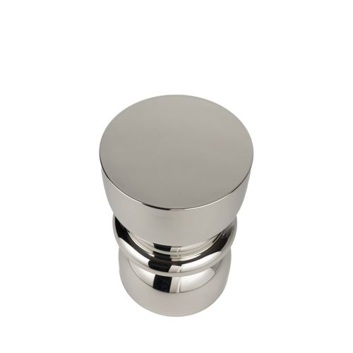 Table D'appoint Ronde En Chrome Ø29,5cm