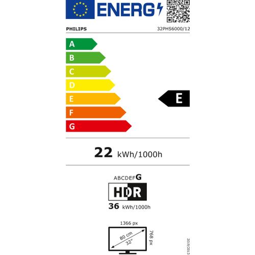 Téléviseur LED 32" (80 cm) HD Smart TV - 32phs6000/12