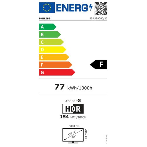 Téléviseur QLED 55" (139cm) 4k UHD Smart TV - 55pus9000/12