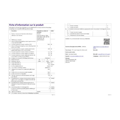 Téléviseur LED  65" (164cm) 4k Uhd Smart TV - 65mled910/12