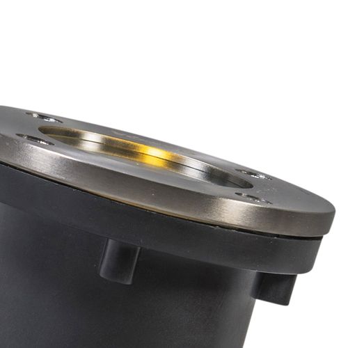 Spot De Sol Moderne Acier Inox - Basic Round