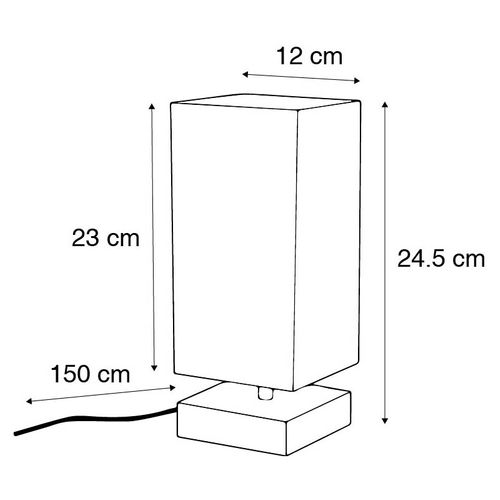 Lampe De Table Moderne Grise Avec Acier - Milo