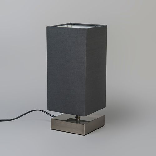 Lampe De Table Moderne Grise Avec Acier - Milo