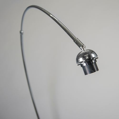 Lampe à Arc Moderne Chrome Réglable Sans Abat-jour