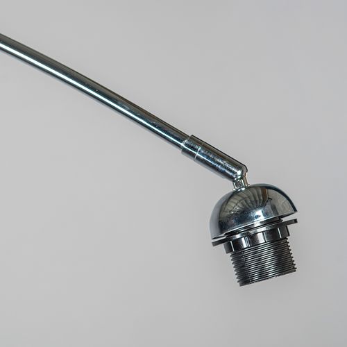Lampe à Arc Moderne Chrome Réglable Sans Abat-jour