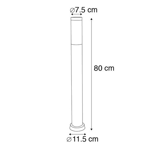 Lampadaire D'extérieur Anthracite 80 Cm Ip44 - Rox