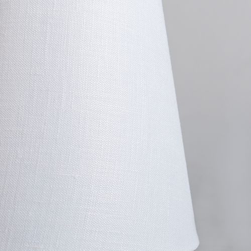 Abat-jour En Lin Blanc à Clipser 12 Cm Rond