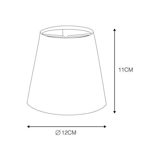 Abat-Jour Lin Taupe 12 Cm Rond